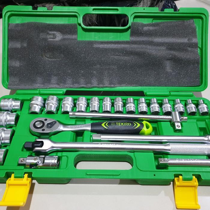 KUNCI SOK SET TEKIRO 24 PCS SOCKET SET KUNCI SOKET SET TEKIRO 24PCS - 12PT