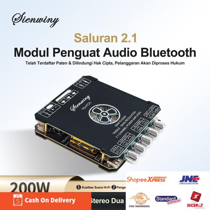 ( Garansi 3bulan ) YS-HT21TDA7498E 160W * 2+220w Bluetooth Digital Power Amplifier TDA7498E  Subwoof