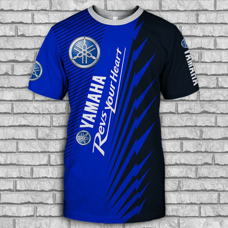 Kaos dengan desain Yamaha YZR-M1 YZR500 YZ250F US untuk pria, 1 buah sebagai hadiah.