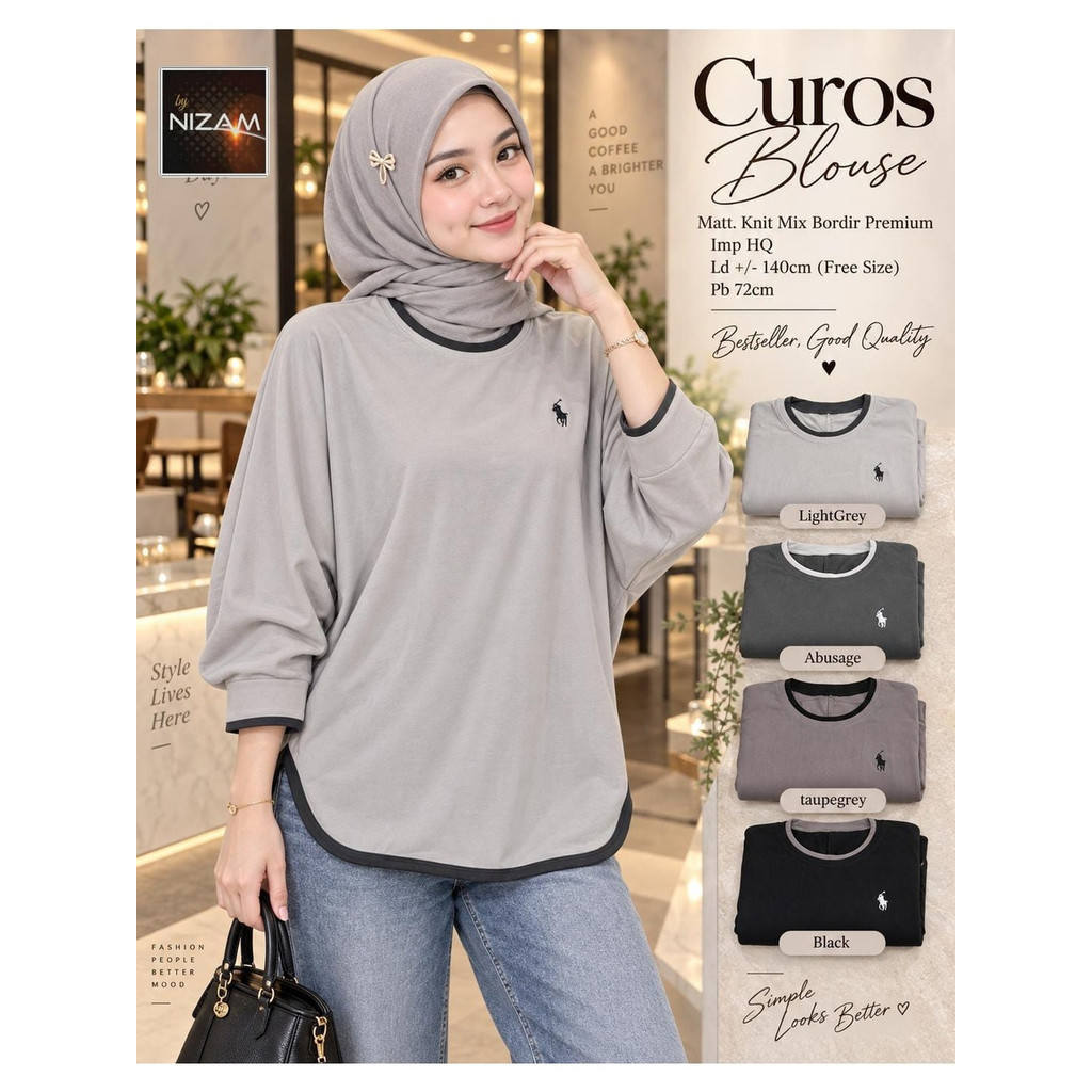 1209    CUROS BLOUSE by NIzAM   DAILY WEAR  ORIGINAL BRAND SOLO
