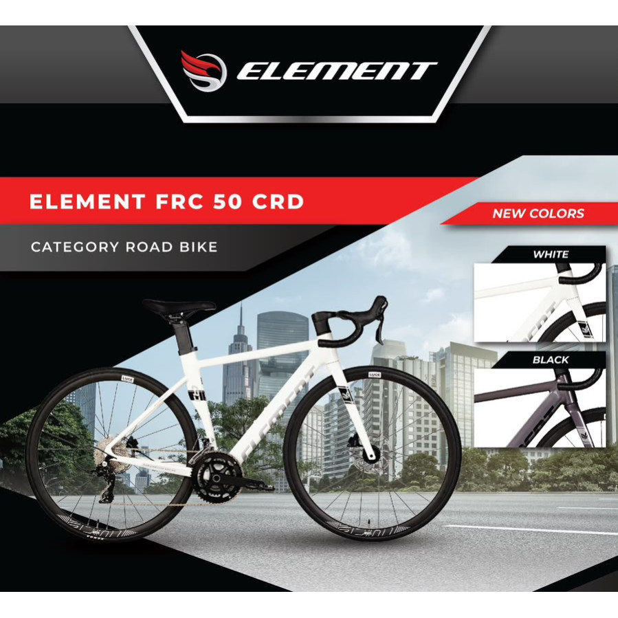 sepeda balap roadbike element frc 50 crd sepeda roadbike crd By Element Terbaru