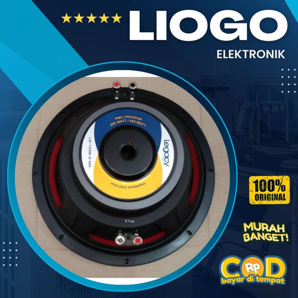 Speaker Legacy 12 Inch Legacy LG 1296 2 Subwoofer 12 Inch Legacy 1296 Double Coil Audio Subwoofer Mo