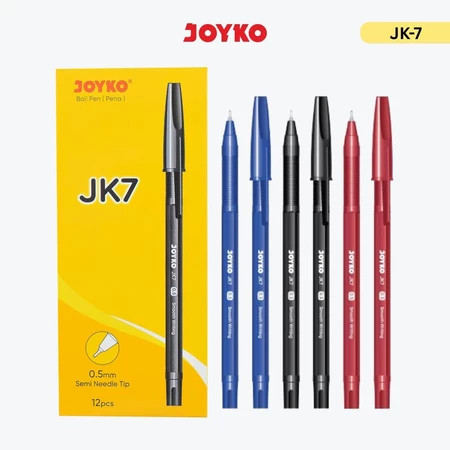 JOYKO Ball Pen Pulpen 1 Pack JK-7 0.5mm (12 Pcs)