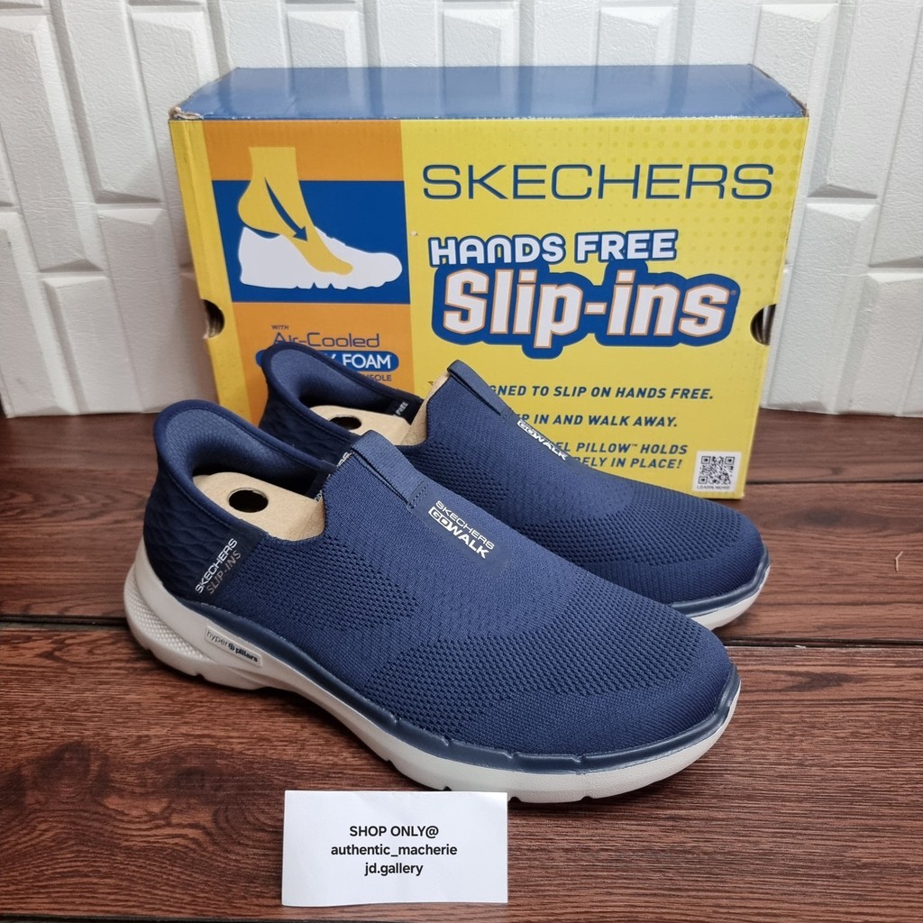 ORIGINAL SALE 70% SEPATU SKECHERS GO WALK 6 EASY ON 216278 NVY MEN