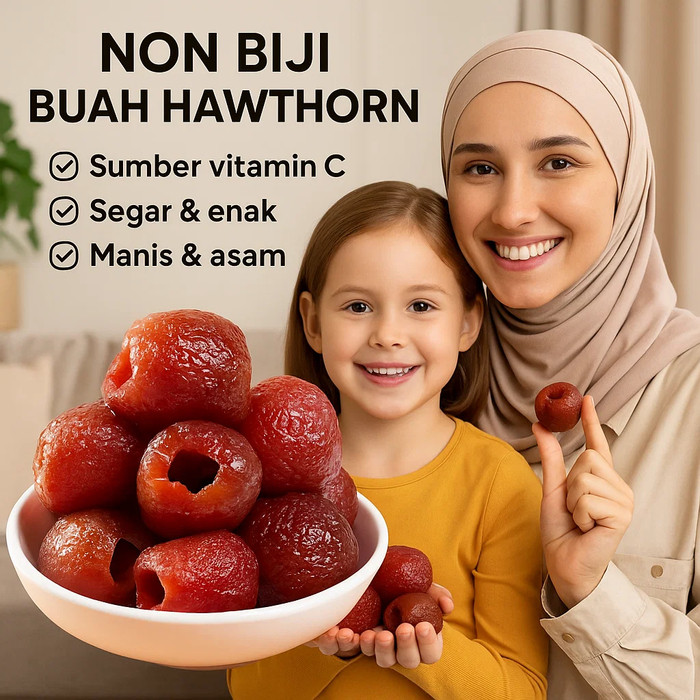 [Hawthorn Hollow Kemasan Per Sachet] 250g Tanpa Biji + 0 Sukrosa /Hawthorn Kering Tanpa Biji/Camilan