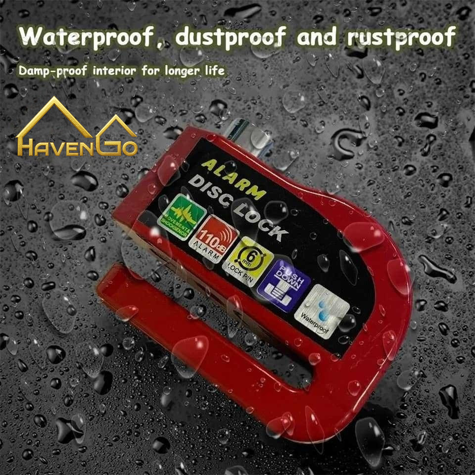 Aksesori Motor Gembok Cakram Gembok Motor Gembok Alarm Anti Maling Alarm Keamanan Untuk Motor