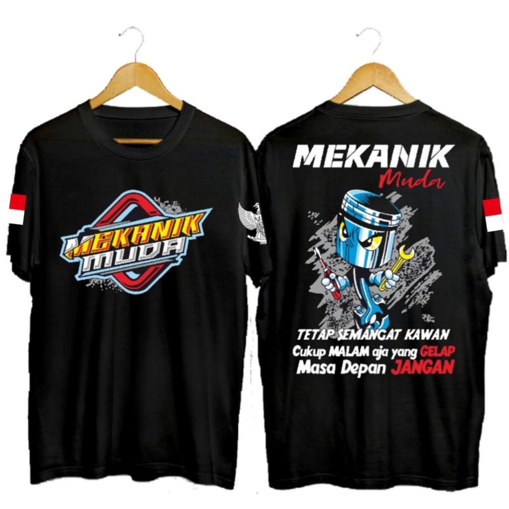 baju kaos mekanik muda indonesia