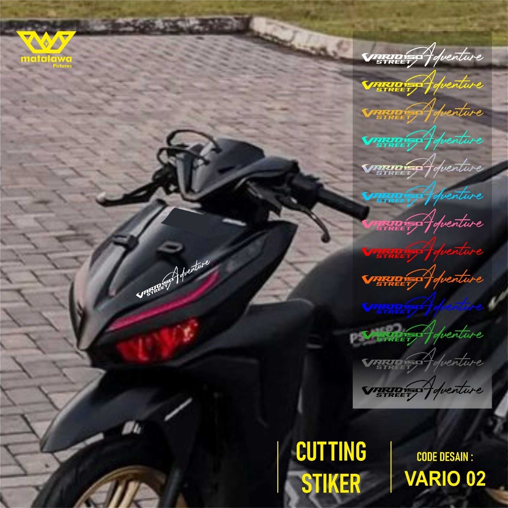 Cutting Stiker Variasi Motor Vario150 Street