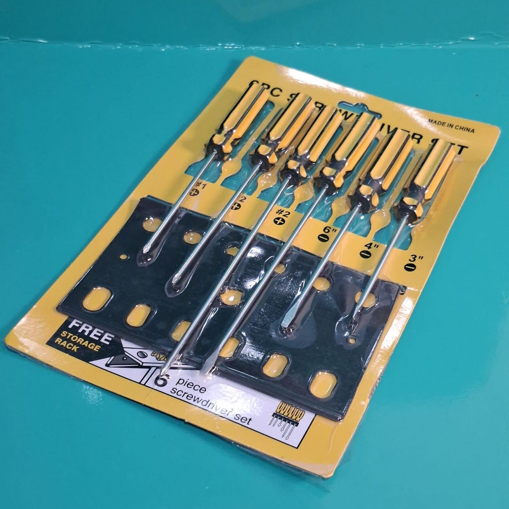 Obeng Set 6pcs Obeng Setting Karburator Obeng Radio - Obeng Setting Amerika Kecil Kurus Panjang Min 