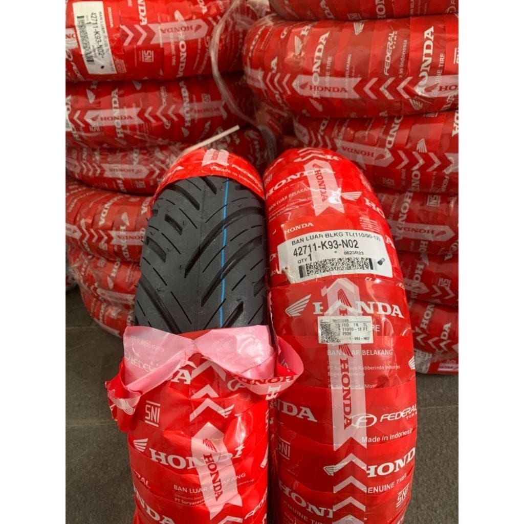 Ban Tubles Scoopy Merk Fedral UK 100/90 110/90 Ring 12