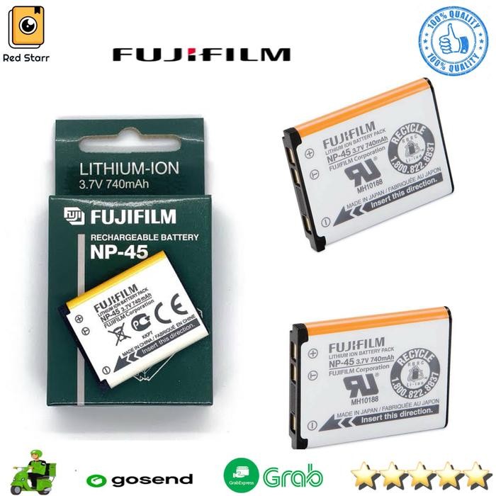 Baterai Fujifilm Np-45 For Charger Bc-45 Battery Camera Kamera Photonesia