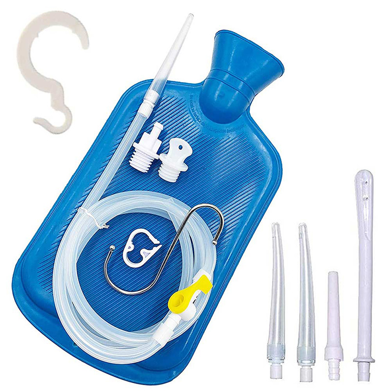 Colon Cleanse Enema Bag with Tubing Hot Water Bottle Shower Douche & Home Adult Enema Kit