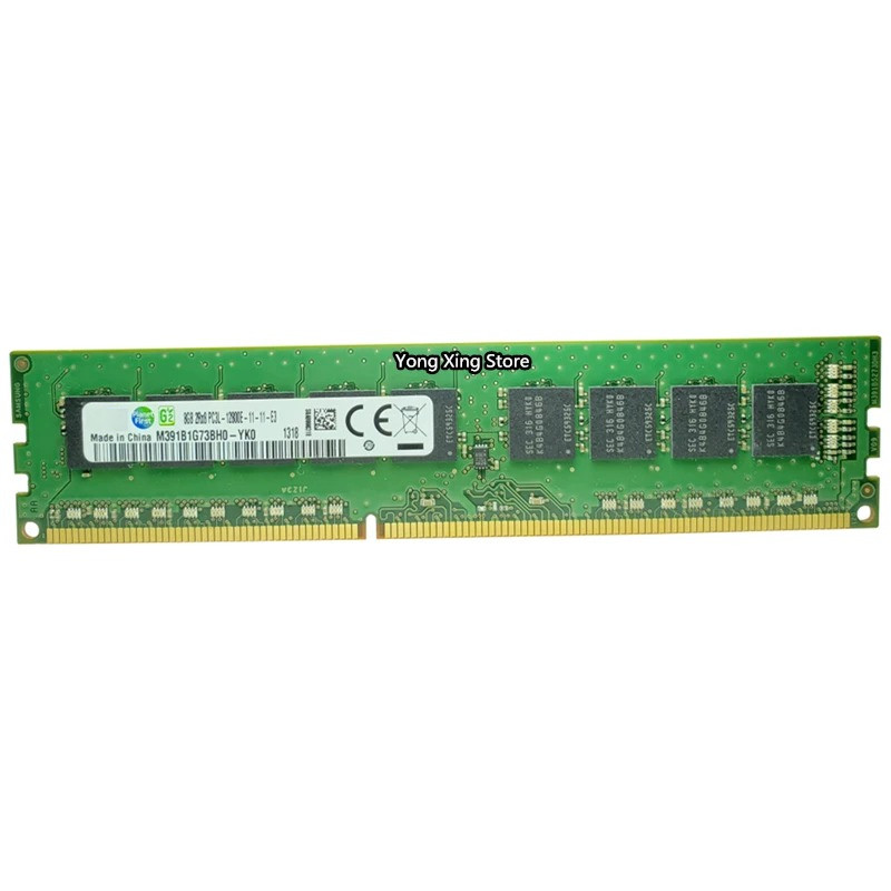 DDR3 8GB 16GB server memory 1600MHz Pure ECC UDIMM 2RX8  8G PC3L-12800E 1.35V workstation RAM 12800 