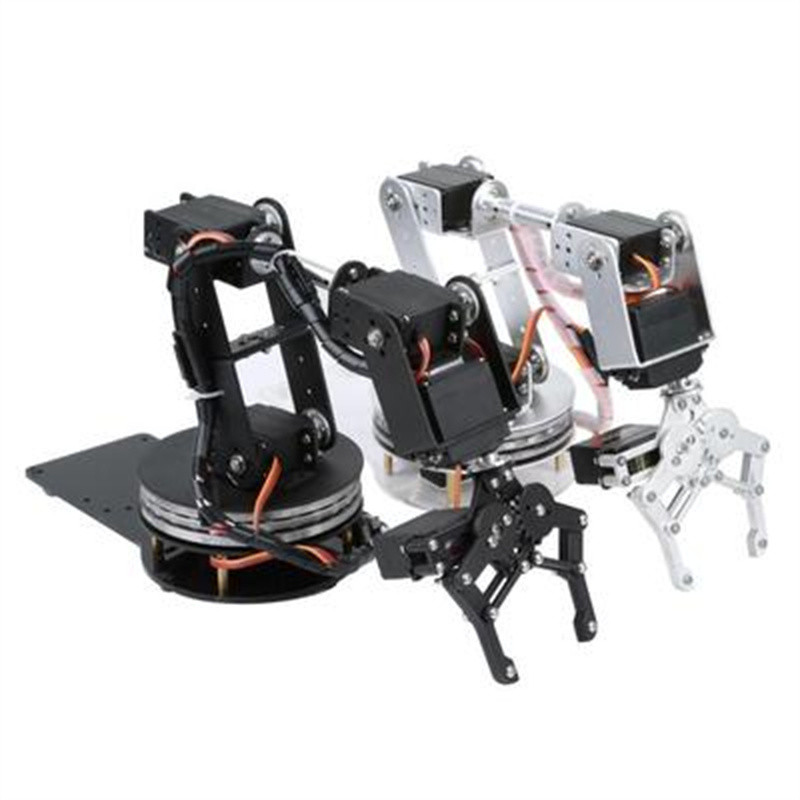 6 DOF Robot Arm with 360 Degree Rotating Base Multi DOF Disc-Type Manipulator Robot Maker Education 
