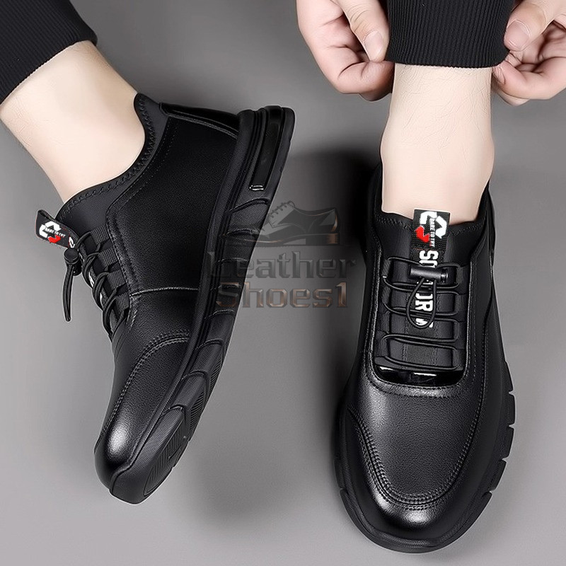 Sepatu Casual Pria Sepatu Sneakers kets Kuilt Pria Hitam Sepatu Formal Pria Pernikahan