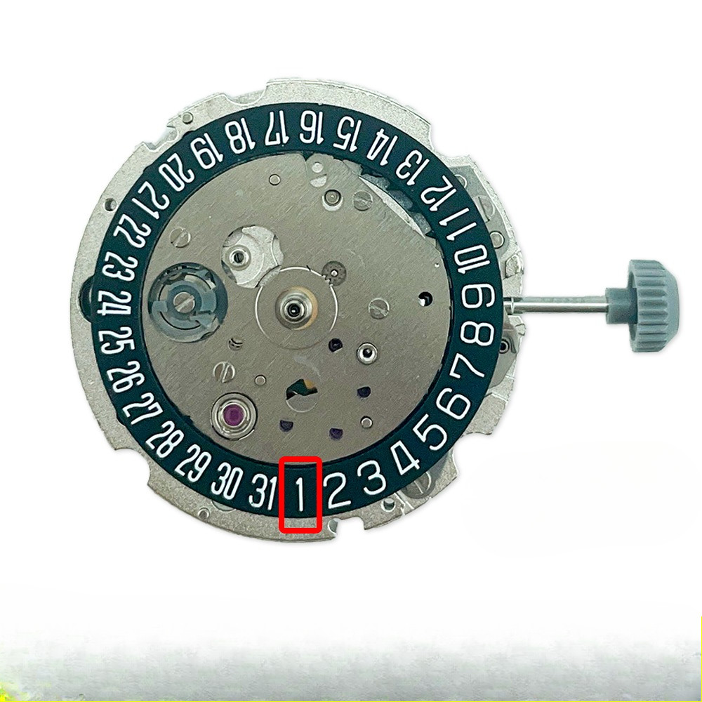 Miyota 8215 Movement with Black Date Wheel (Date At 6) Quick Date Setting Stop Second Device (Hackin