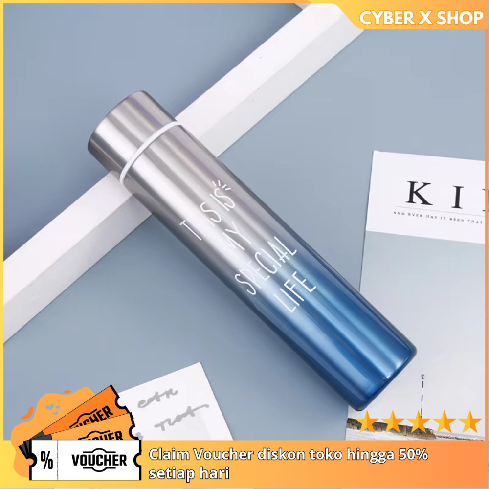 [CYBER] Botol Minum Mini Termos Stainless 200ml | Peralatan Rumah Tangga Portabel | Tumbler Air Pana
