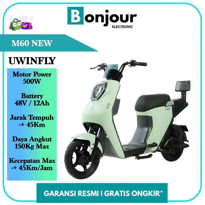 PROMO BIG SALE Selisi Murah Uwinfly M60 NEW Sepeda Listrik Uwinfly M 60 M60 Green [ORIGINAL]