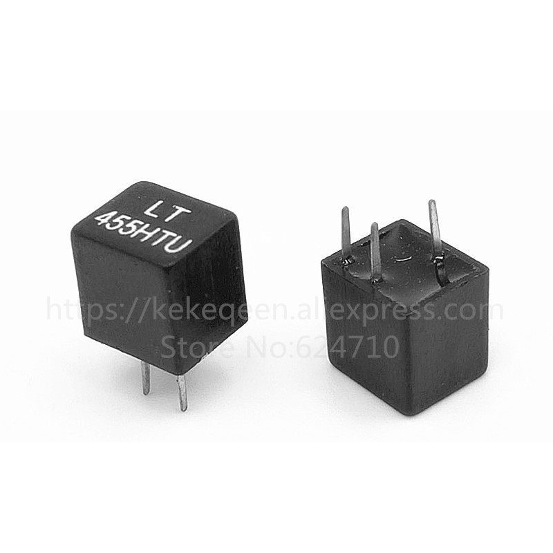 10pcs/lot New and original LT455HTU LT455HU 455K 455H 1+2 DIP-3 Ceramic filter for communication sig