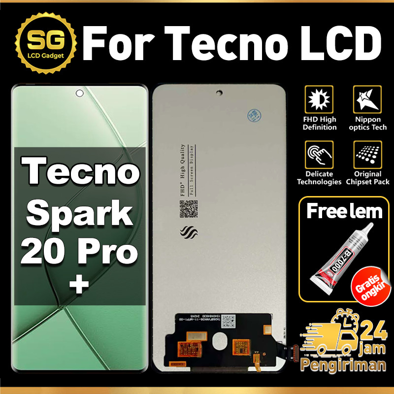 SG LCD Tecno Spark 20 Pro Plus Fullset HP Touchscreen tecno spark 20 pro plus Free Lem Glass Touch S