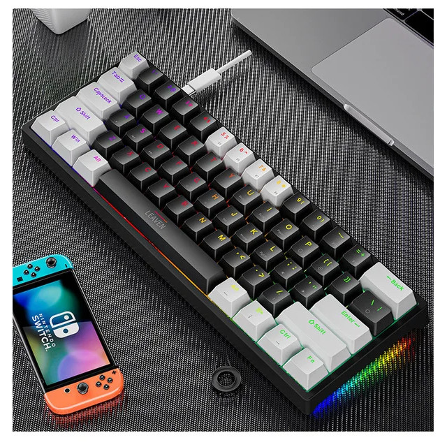 K620 Mini Backlit RGB Gaming Meanical Keyboard Gamer Meanic Kit 60 Percent Y Custom PBT Keycap Hotsw