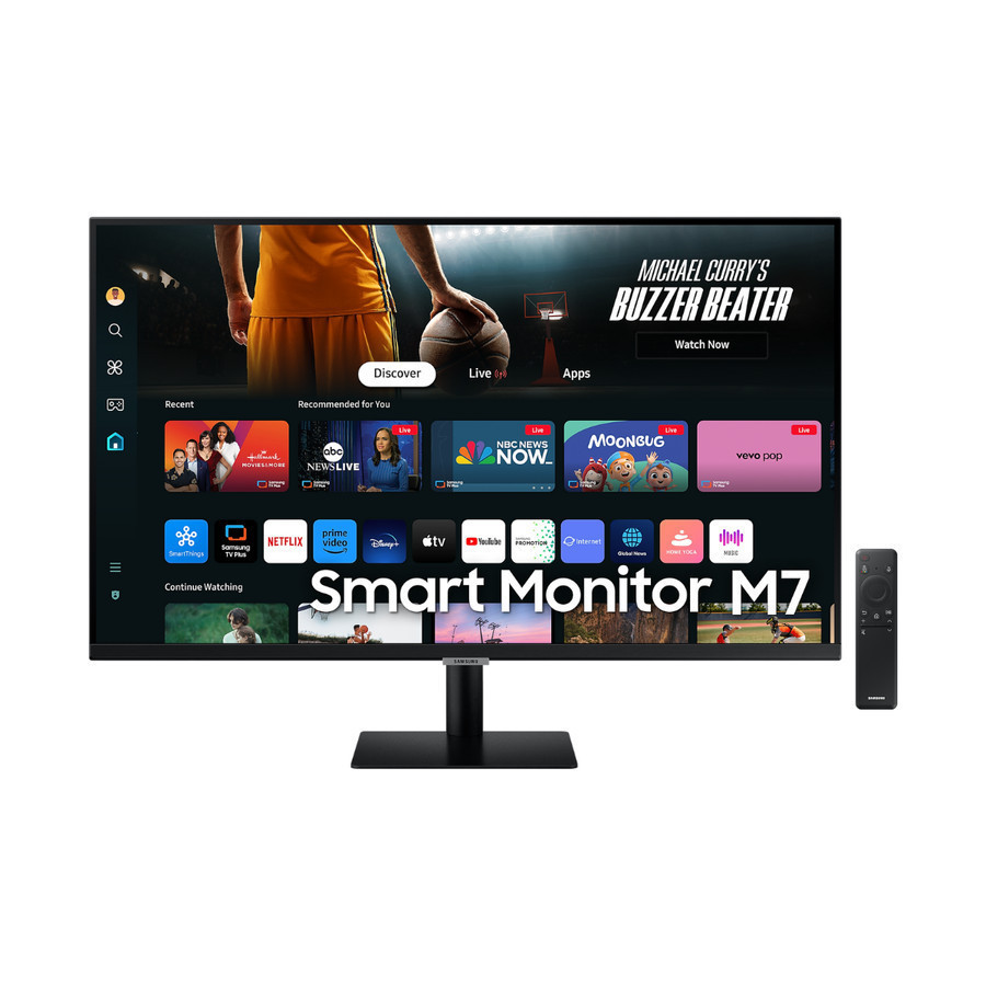 LED Samsung Smart Monitor M7 32" 4K S32DM700 32" USB-C WIFI Speaker Monitor