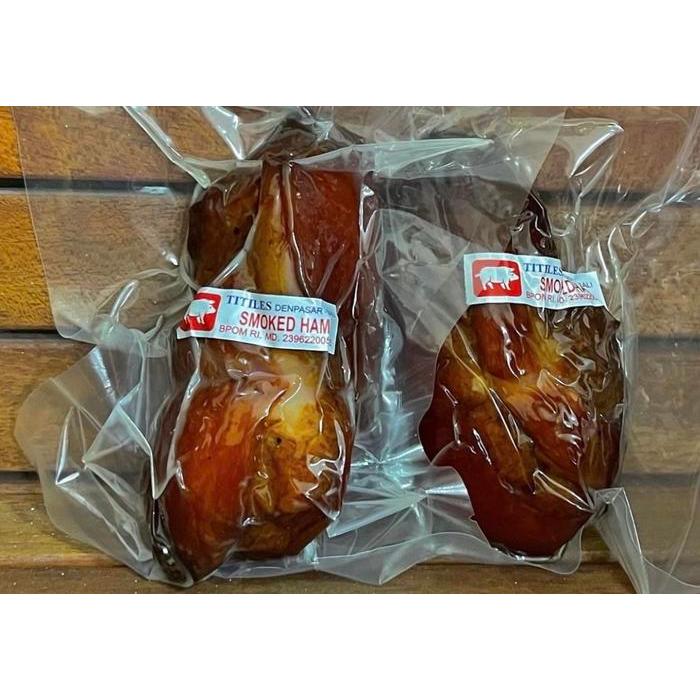 Smoked Ham Titiles (± 250-270gram). (Free Packing + Bubble Wrap)
