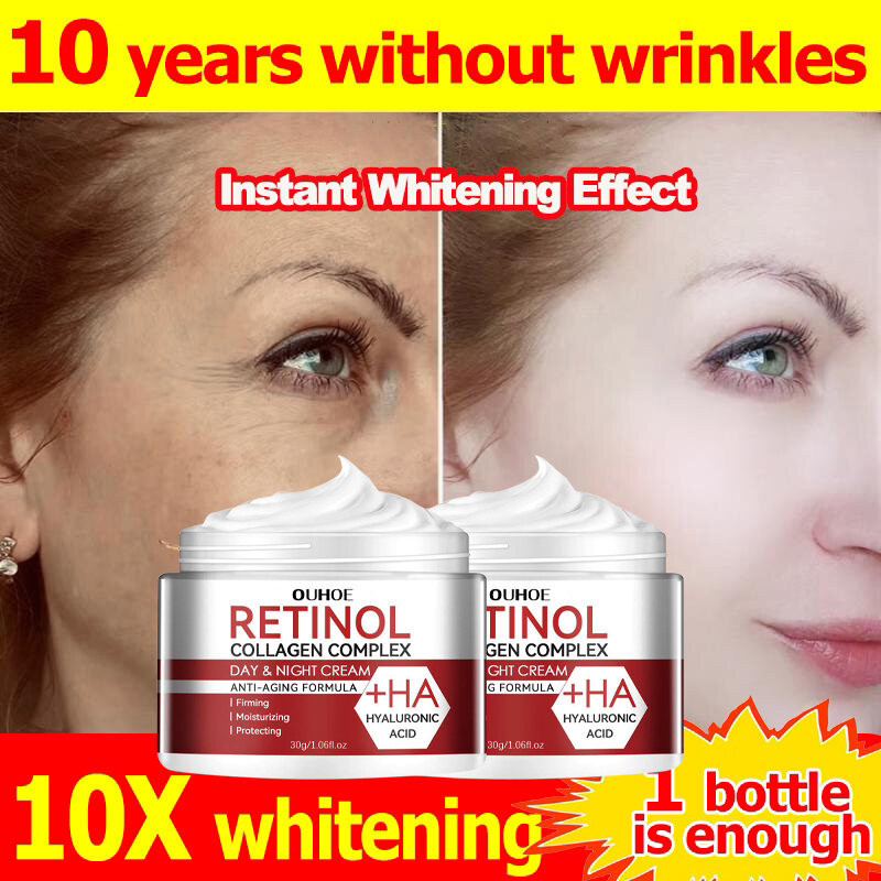 Retinol Cream Siang Malam Retinol Cream Anti Aging Perbaikan Retinol Night Cream Penghilang Flek Hit