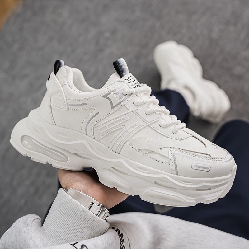 Sepatu Sneakers Pria Sol Tebal Sepatu Kulit Pria Kasual