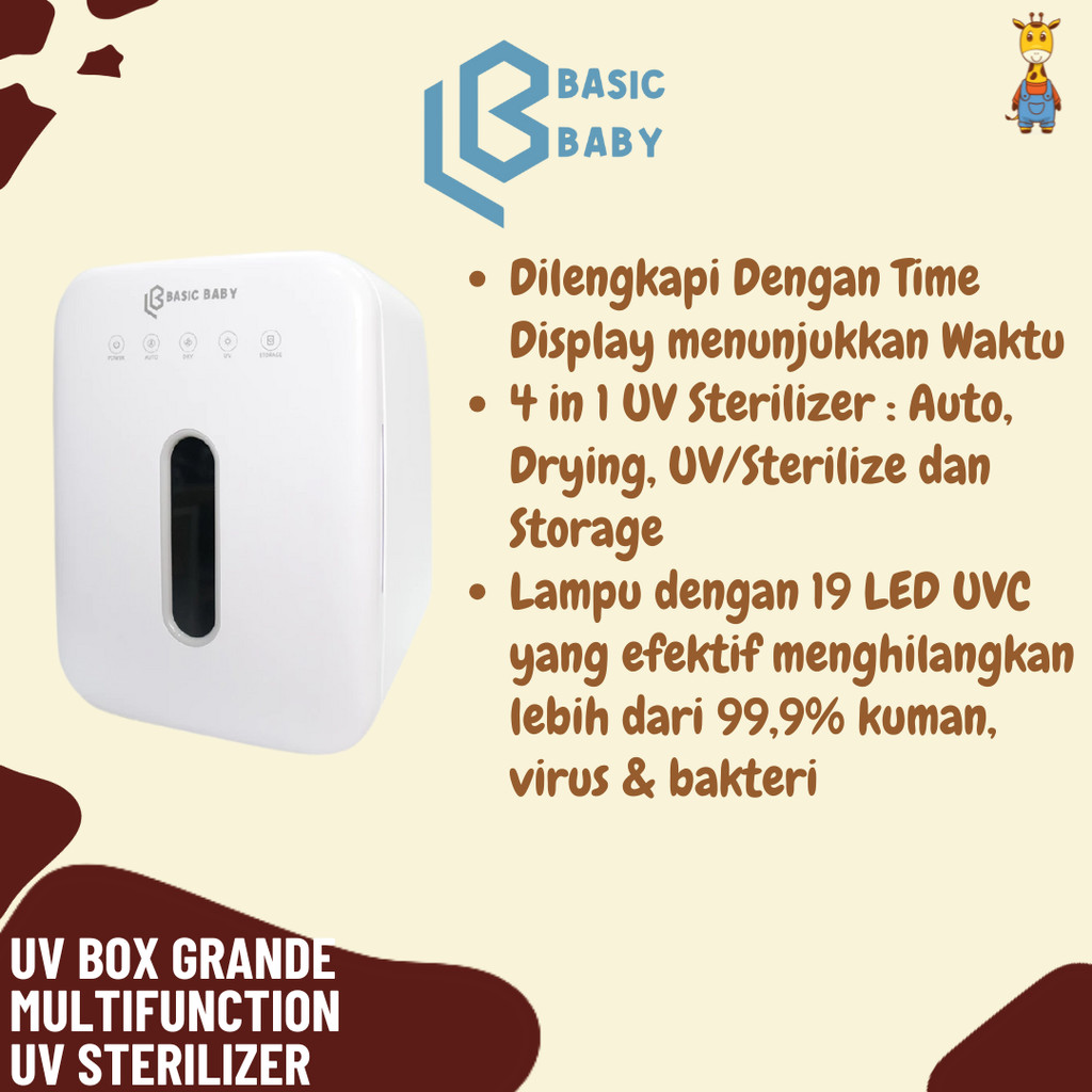 Basic Baby UV Box Grande Multifunction UV Sterilizer - Mesin Sterilizer