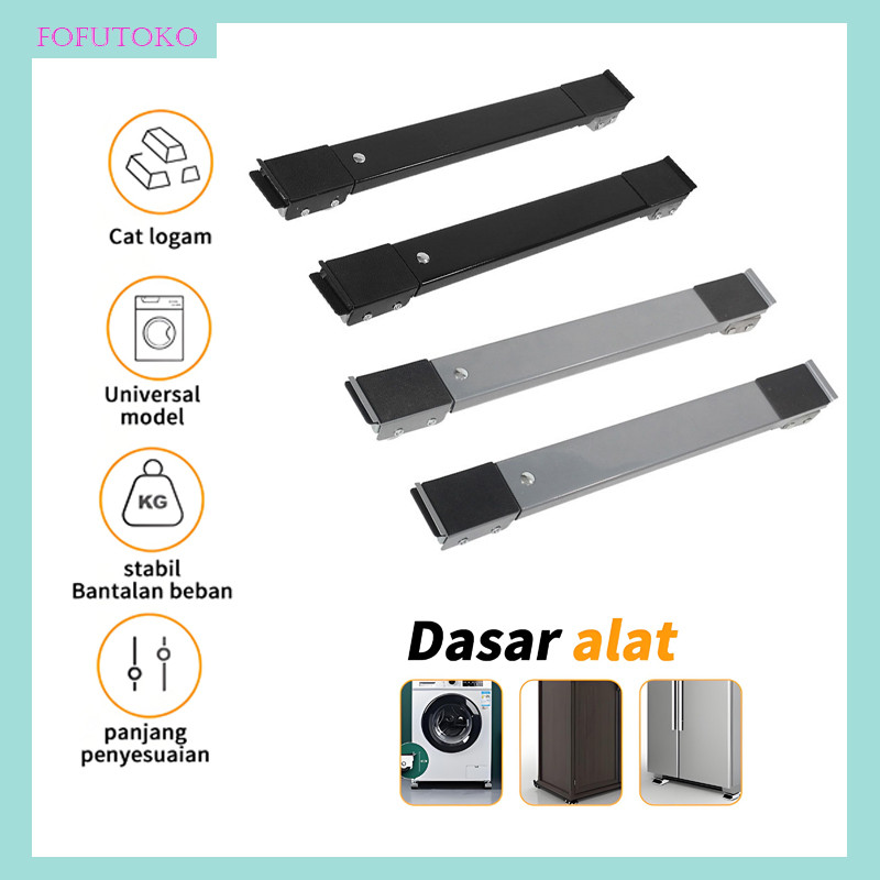 2 Pcs Roda Lemari Portable Kaki Kulkas - Tahan Air & Beban Hingga 200kg, Cocok Untuk Dapur Modern & 