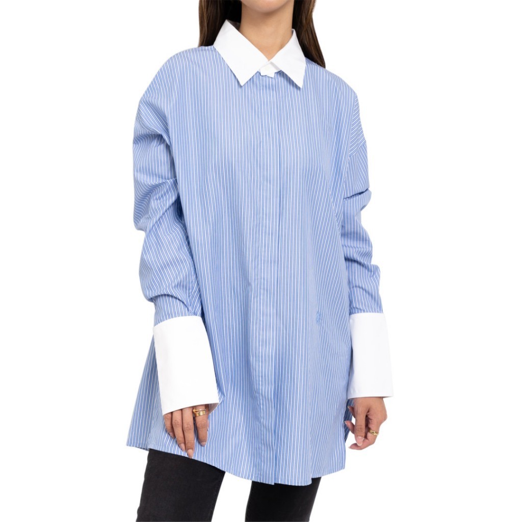 Deconstructed stripe shirt ( WOMEN )
