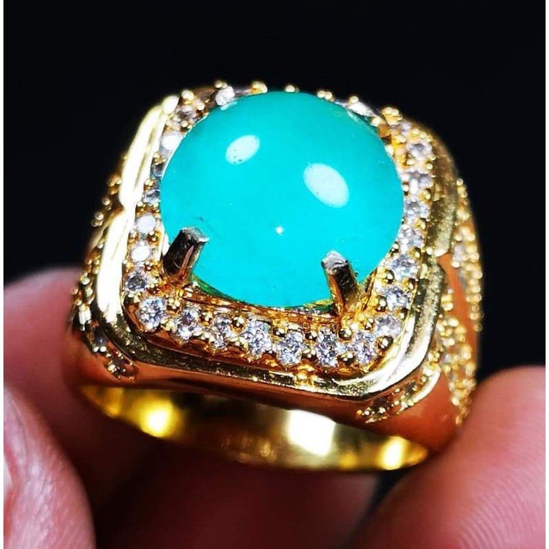 CINCIN BATU BACAN KRISTAL ASLI NATURAL