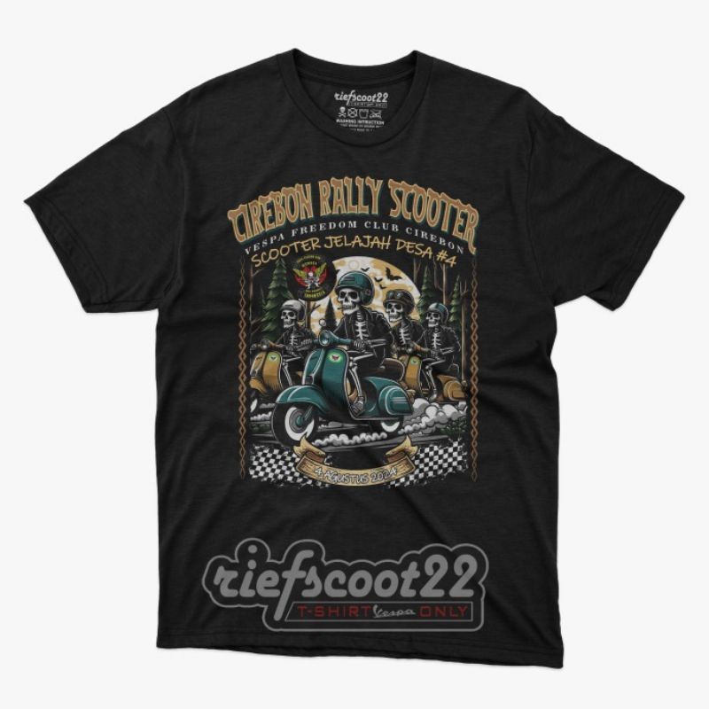 Baju Acara Vespa Original Kaos Event Vespa Cirebon Raly Scooter