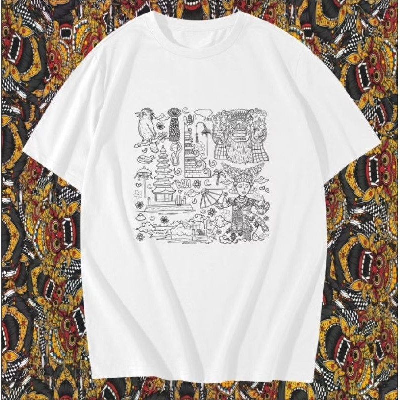 baju oleh oleh Bali Sketsa