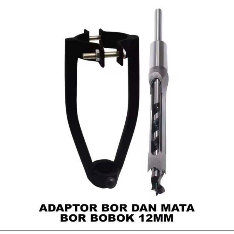 Adaptor Dudukan Bobok Kayu Dan Mata Bor 12MM