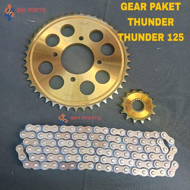 GEAR GIR SET GEAR PAKET THUNDER 125 THUNDER GIR DEPAN BELAKANG THUNDER