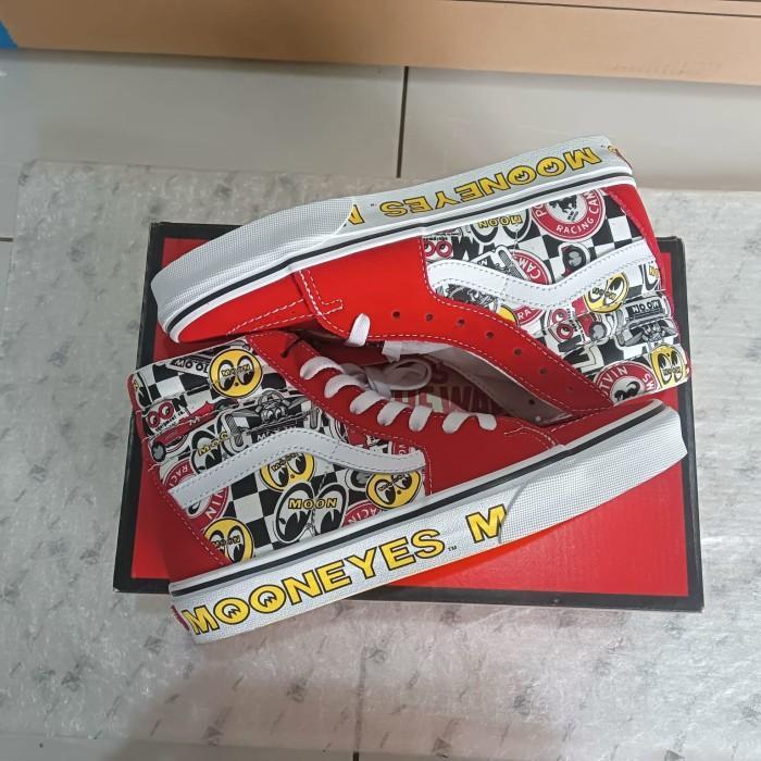 VANS SK8 High X Moon Eyes Authentic 100% Original - 36 TERBAIK...