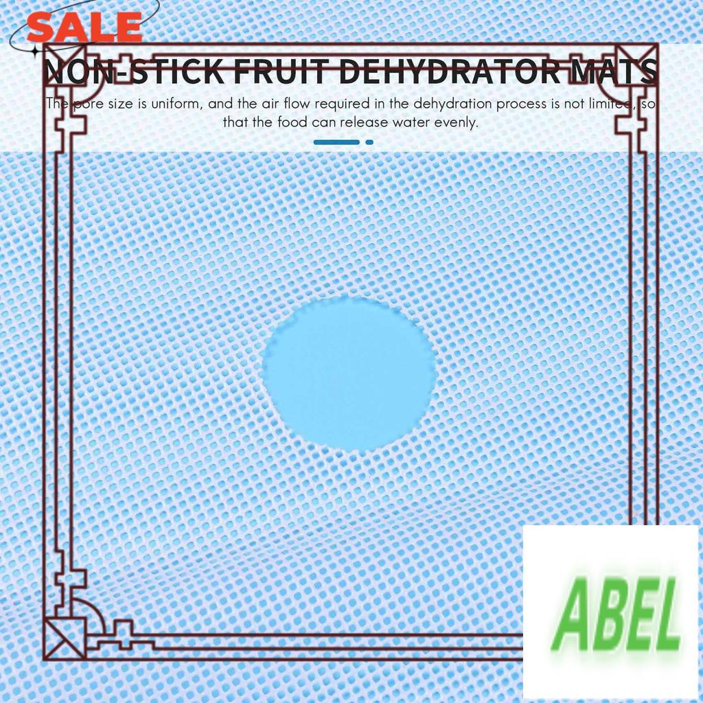 KB-8 Pcs Round Silicone Dehydrator Sheets, Non-Stick Fruit Dehydrator Mats, Reusable Steamer Mat Mes