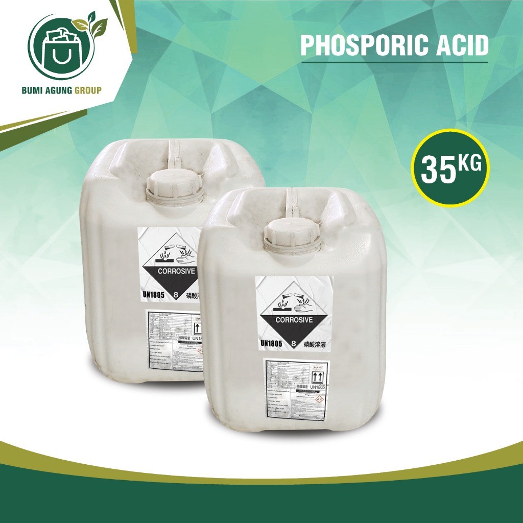 Phosphoric Acid 85%, Asam Fosfat V, Asam Ortofo 35kg 1 derigen
