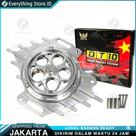 Paket Lengkap Cover Radiator Spinner 3D Model Arm Cakra Termasuk Leheran Radiator Aksesoris Modifika