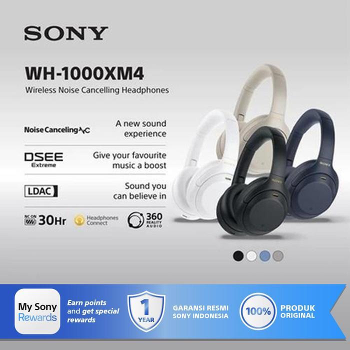 Headset Sony WH-1000XM4 Wireless Headphone WH1000XM4 WH 1000XM4 WH1000 XM4