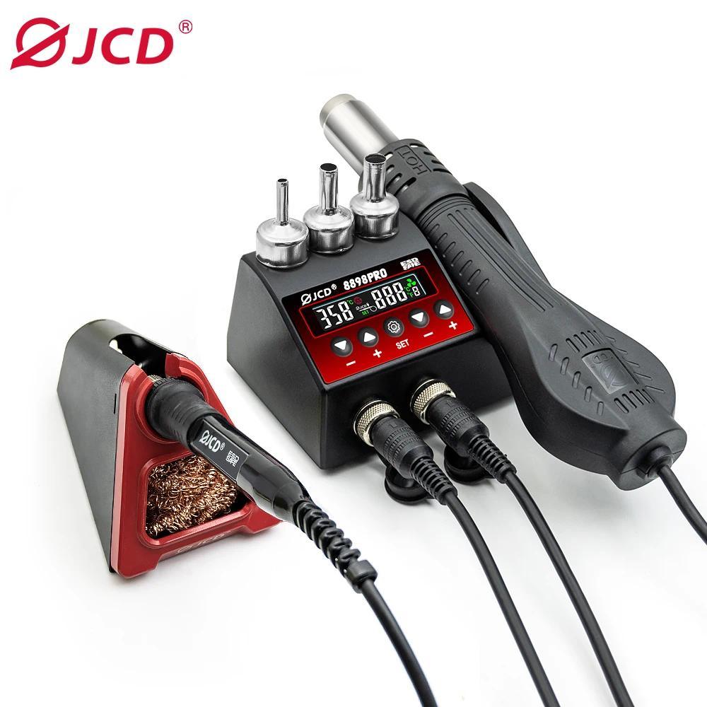 JCD 8898Pro 2 in 1 Soldering Station LCD gital splay Welng Rework Station Wallmounted Phone BGA SMD 