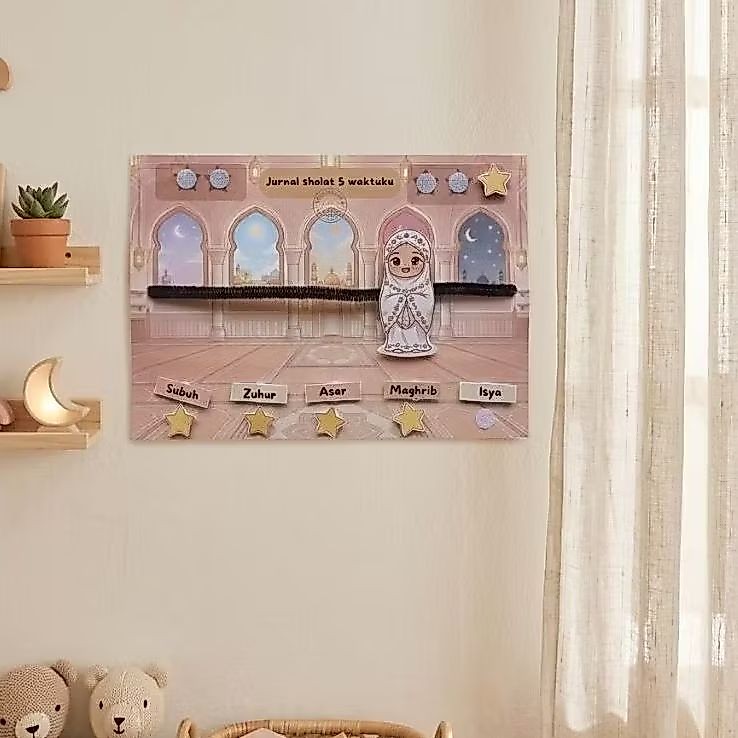 Sholat Tracker Anak | Media Edukasi Islami Anak Belajar Sholat 5 Waktu dengan Cara Menyenangkan