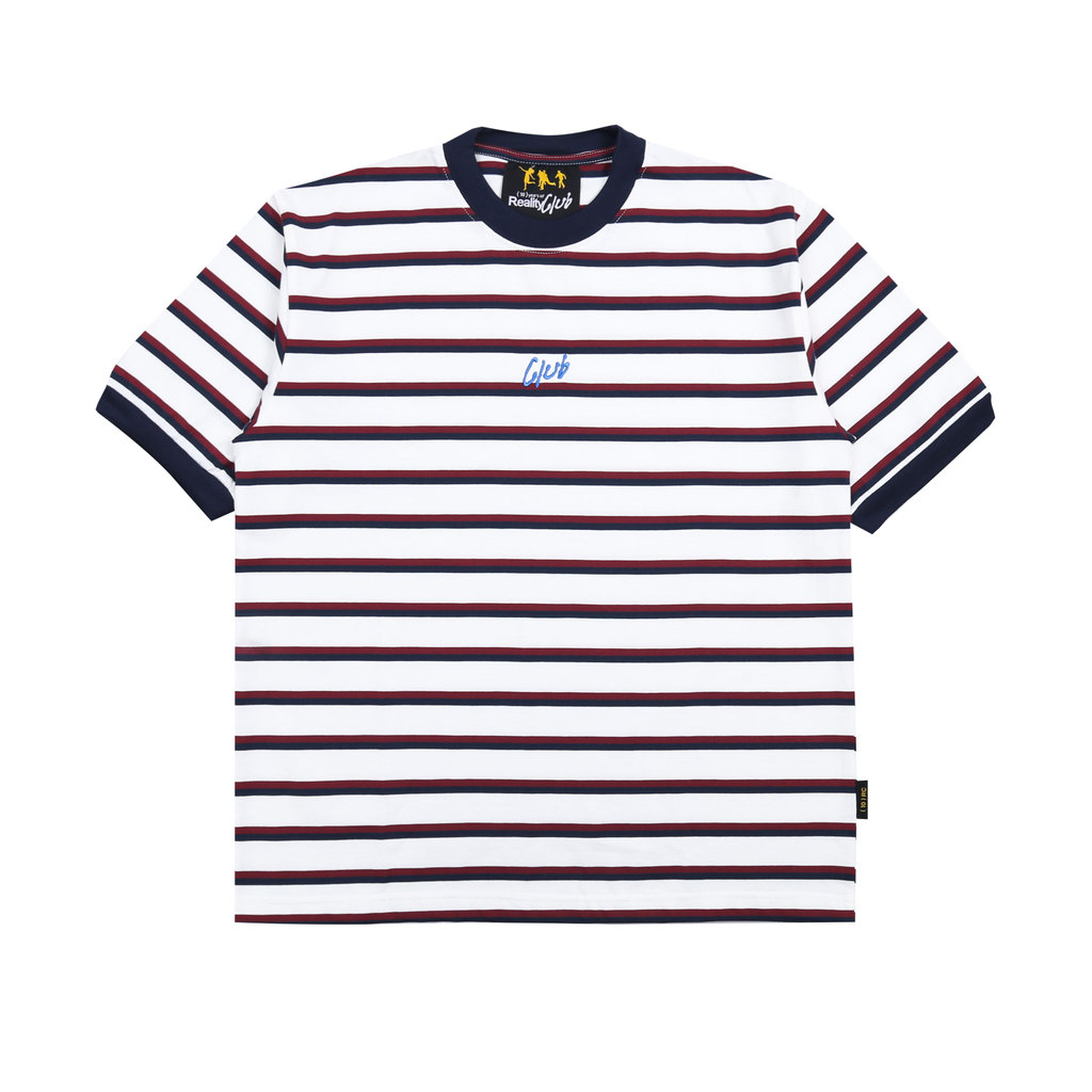 Reality Club - The Club Stripes - T-Shirt - Regular Tee - White