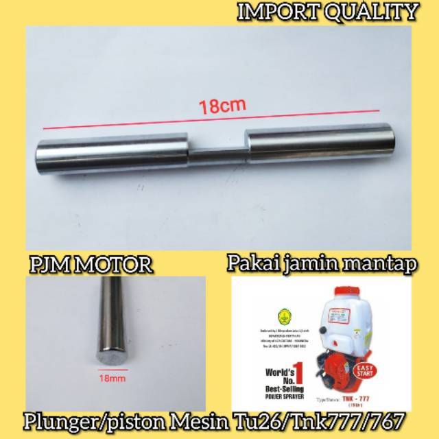 TU26 plunger Piston as Mesin Pompa Semprot Hama Tu26 tnk777 767 Tanika