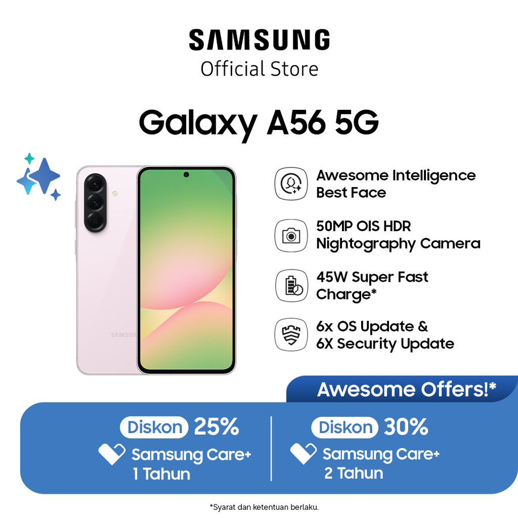 HP Samsung Galaxy A56 5G 12/256GB - Awesome Pink