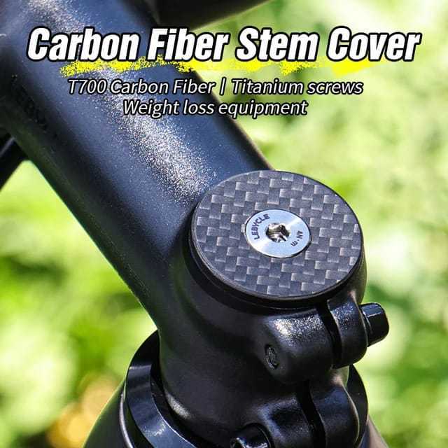 Foto Lebycle Top Cap Carbon Baut Titanium Tutup Stem Stang Sepeda Cover Headset Sepeda