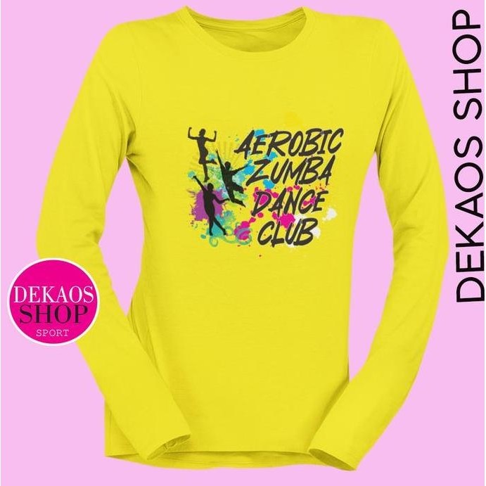 DN53 - BAJU KAOS SENAM AEROBIC WANITA LENGAN PANJANG HIJAB TERBARU JUMBO BIGSIZE ZUMBA POUNDFIT YOGA