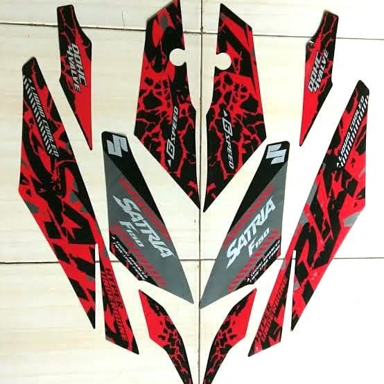stiker lis motor Satria standart dealer